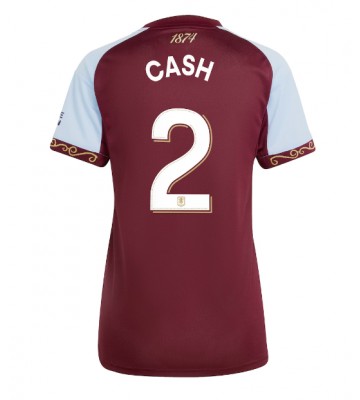 Aston Villa Matty Cash #2 Primera Equipación Mujer 2025-26 Manga Corta